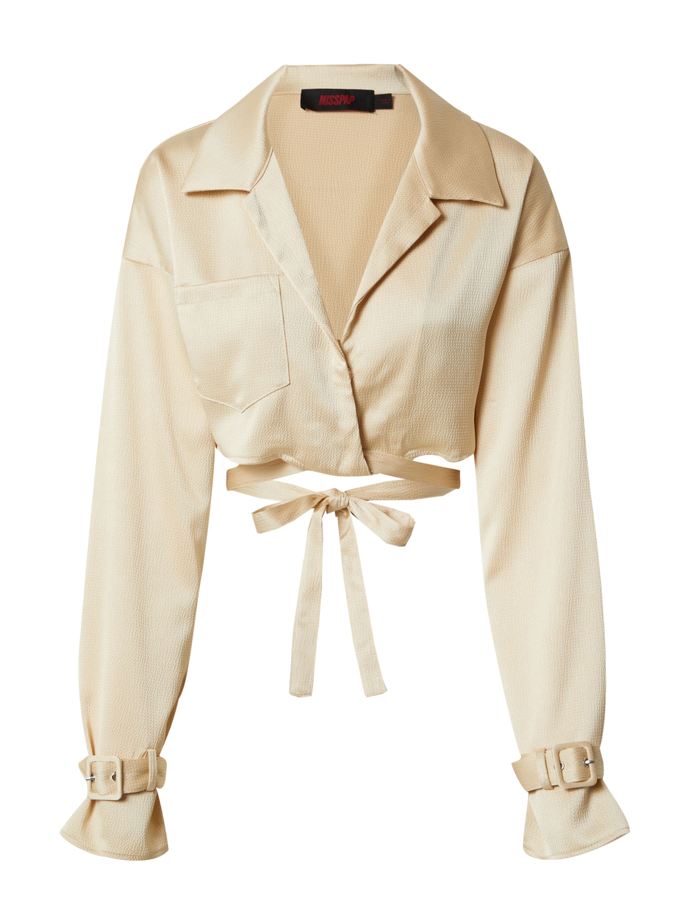 Camicia da donna di Misspap in beige: frontale