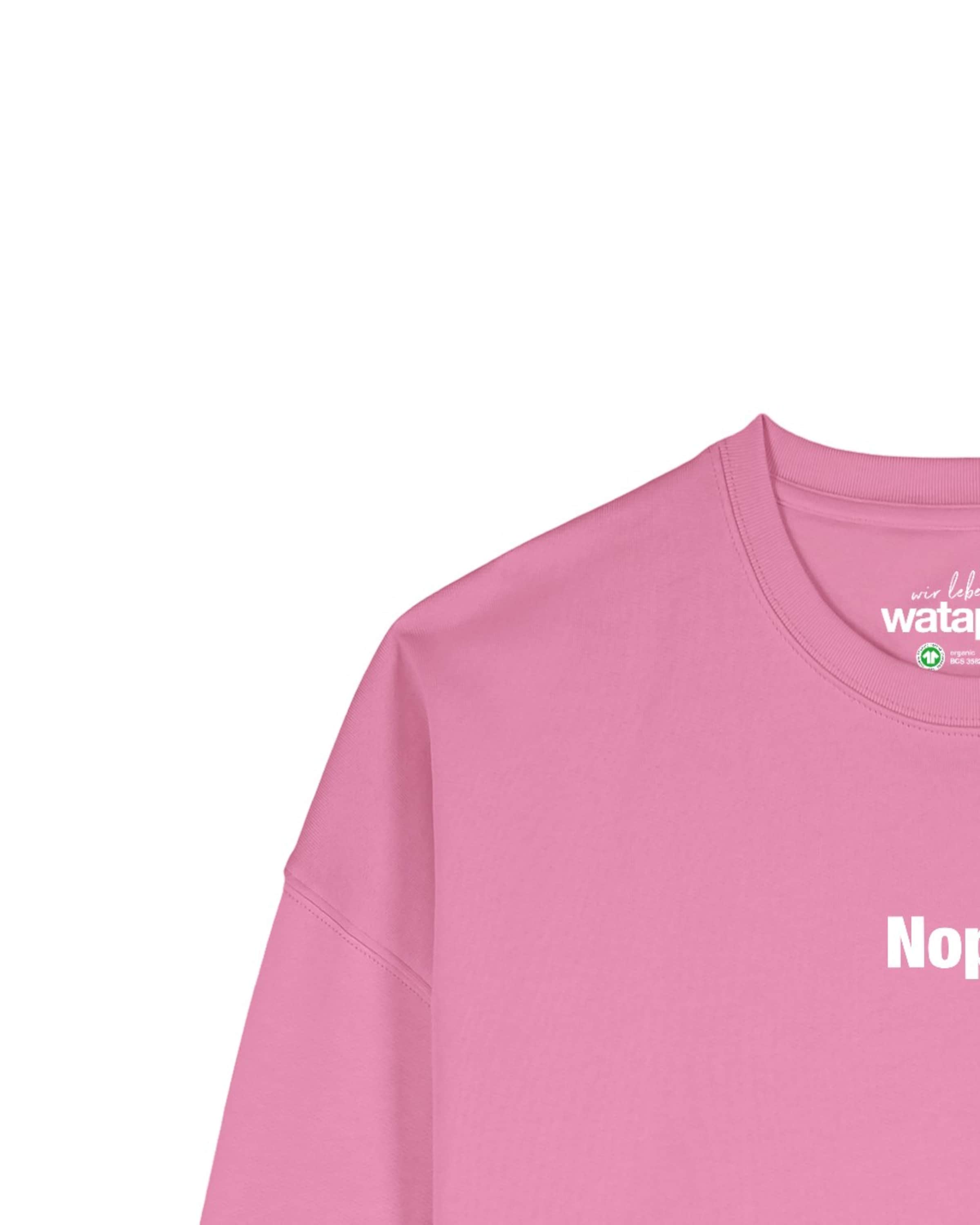 Sweat-shirt 'Nope ' Watapparel en rose