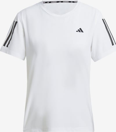 ADIDAS PERFORMANCE Toiminnallinen paita 'Own The Run' värissä musta / valkoinen, Tuotenäkymä