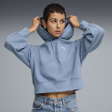 PUMA Sweatshirt 'Wardrobe Ess' in Blue: front