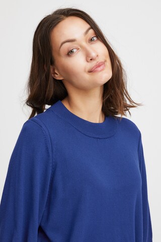 Fransa Pullover 'Blume' in Blau