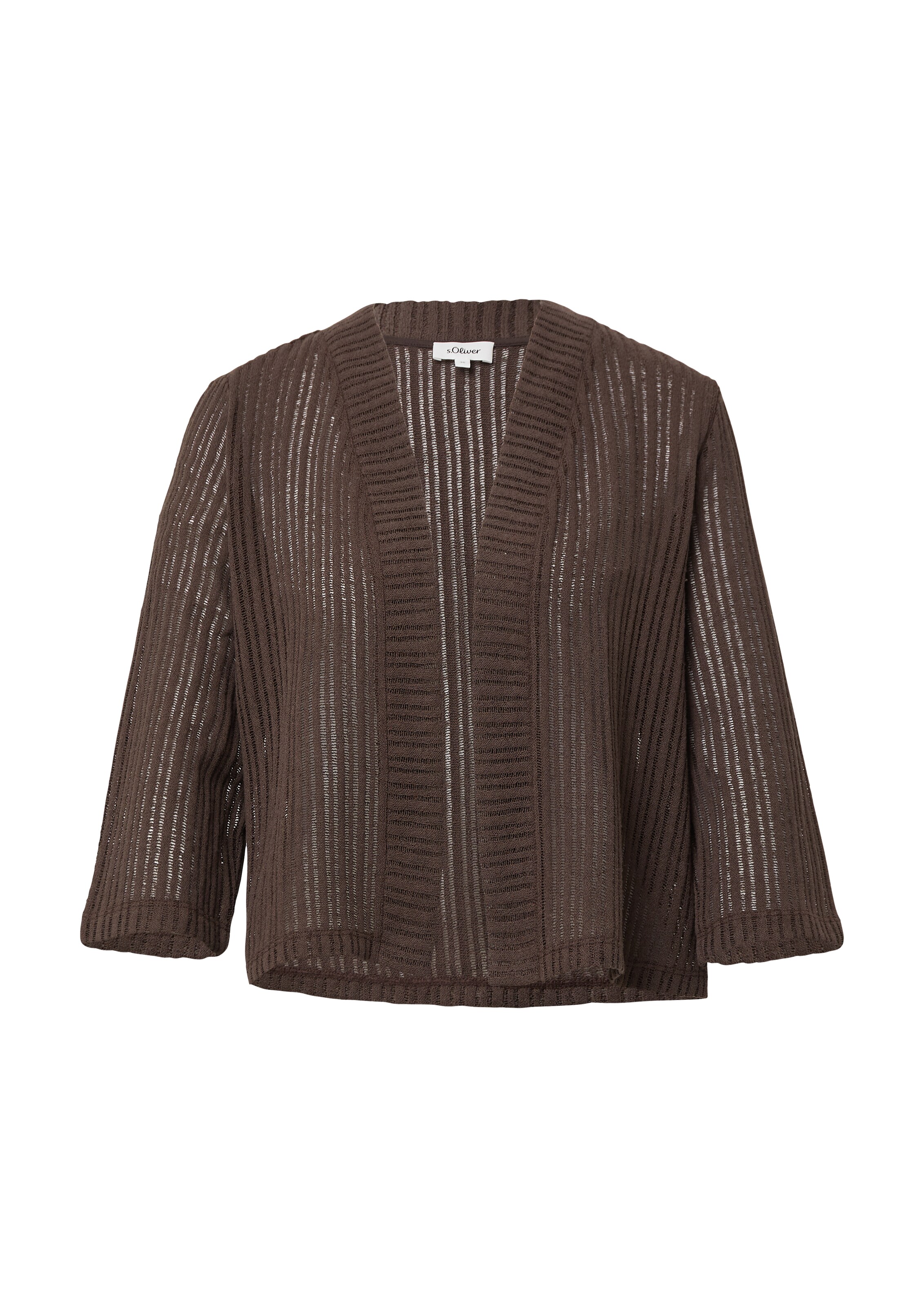 s.Oliver Strickjacke in Braun: Vorderseite