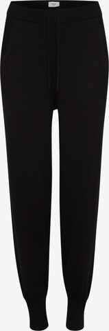 PULZ Jeans Tapered Broek 'Sara' in Zwart: voorkant