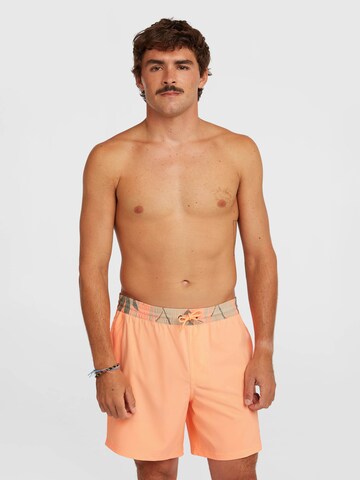Shorts de bain O'NEILL en orange : devant