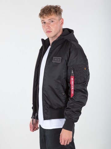 ALPHA INDUSTRIES Between-Season Jacket 'Ma-1 D-Tec' in Black