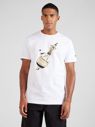 Cleptomanicx T-Shirt 'Buoys' in Weiß: predná strana