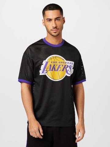 NEW ERA Shirt 'NBA' in Zwart: voorkant
