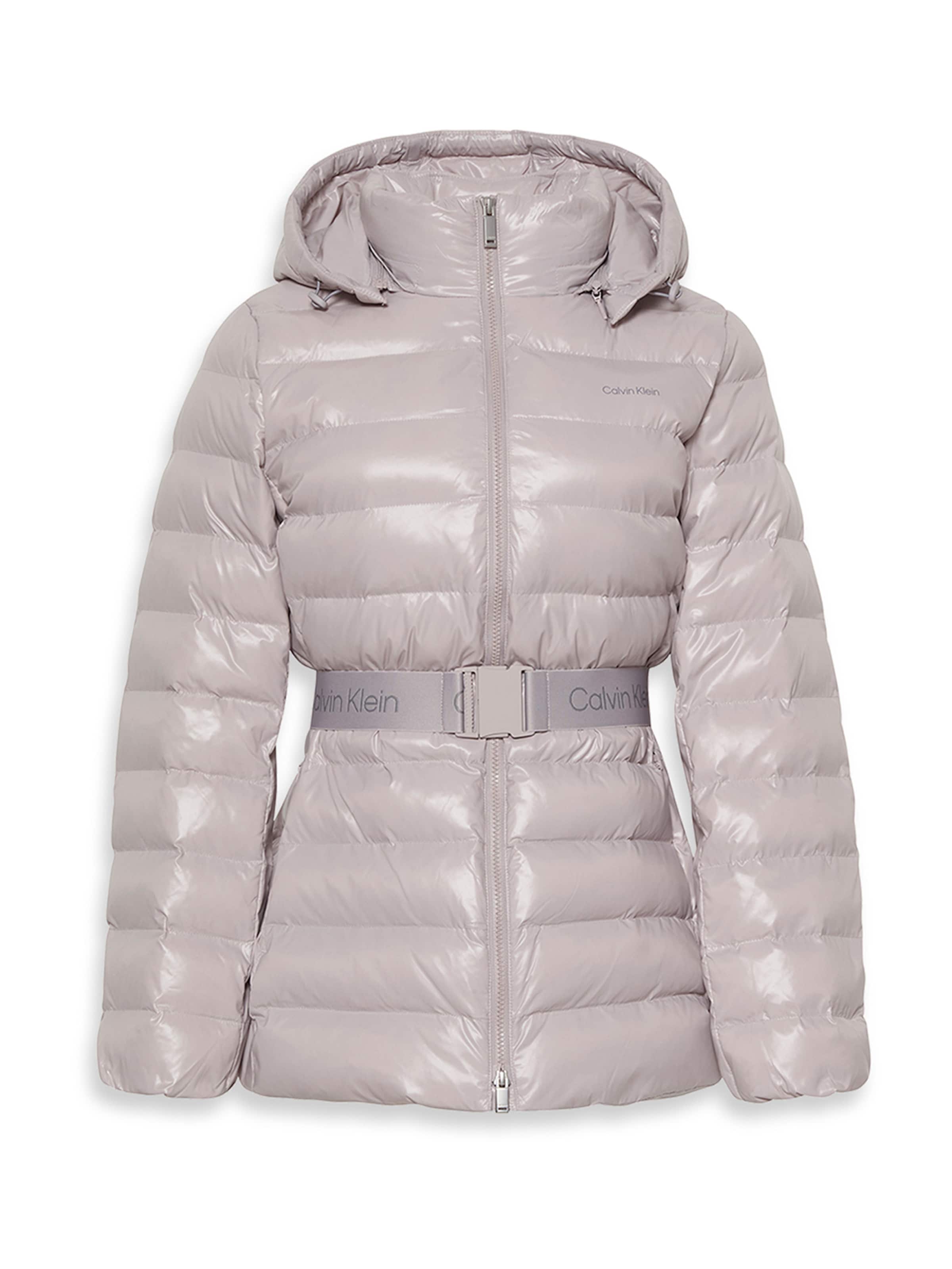 Calvin Klein Zimní bunda – šedá: přední strana