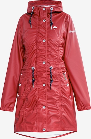 Schmuddelwedda Raincoat in Red: front