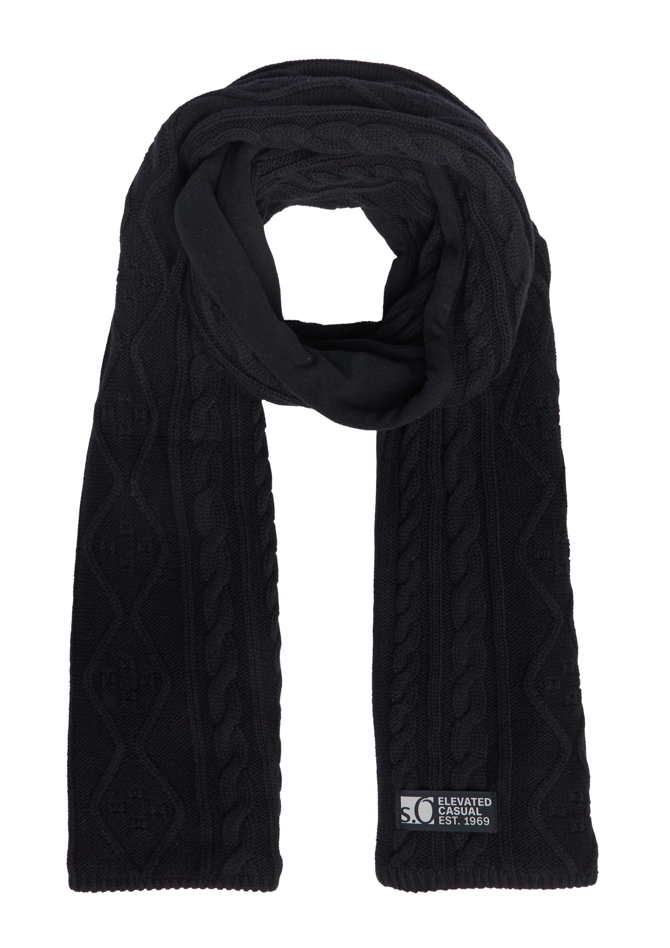 s.Oliver Scarf in Black: front
