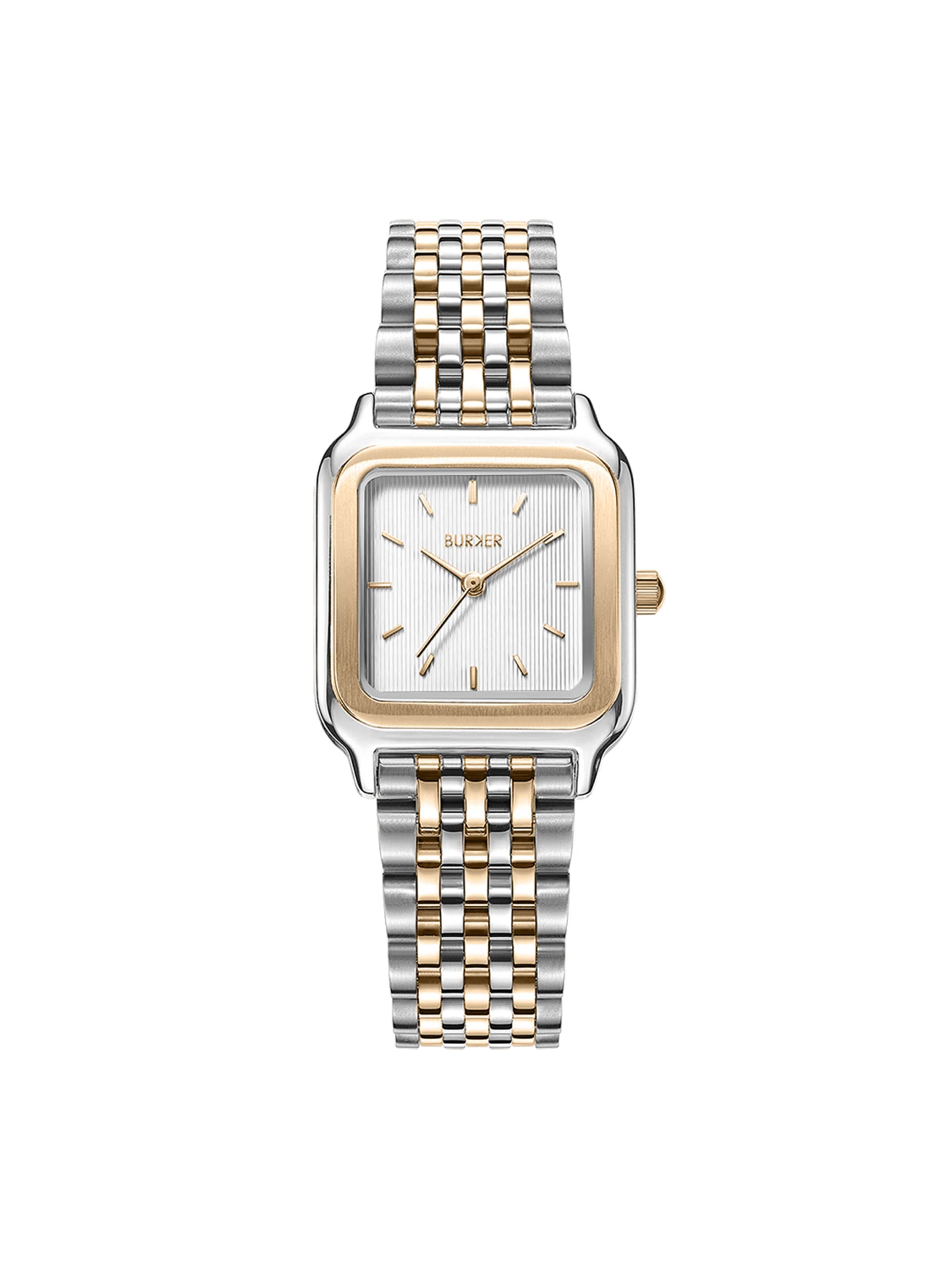 BURKER Watches Analoguhr 'Macy Gold Silver'‌‌‌‌‌‌‌‌‌ in Gold: Vorderseite