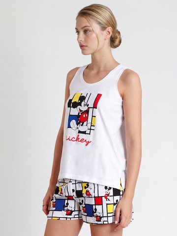 DISNEY - Pijama 'DISNEY Pijama Sin Mangas Mickey Mondrian para Mujer' en blanco