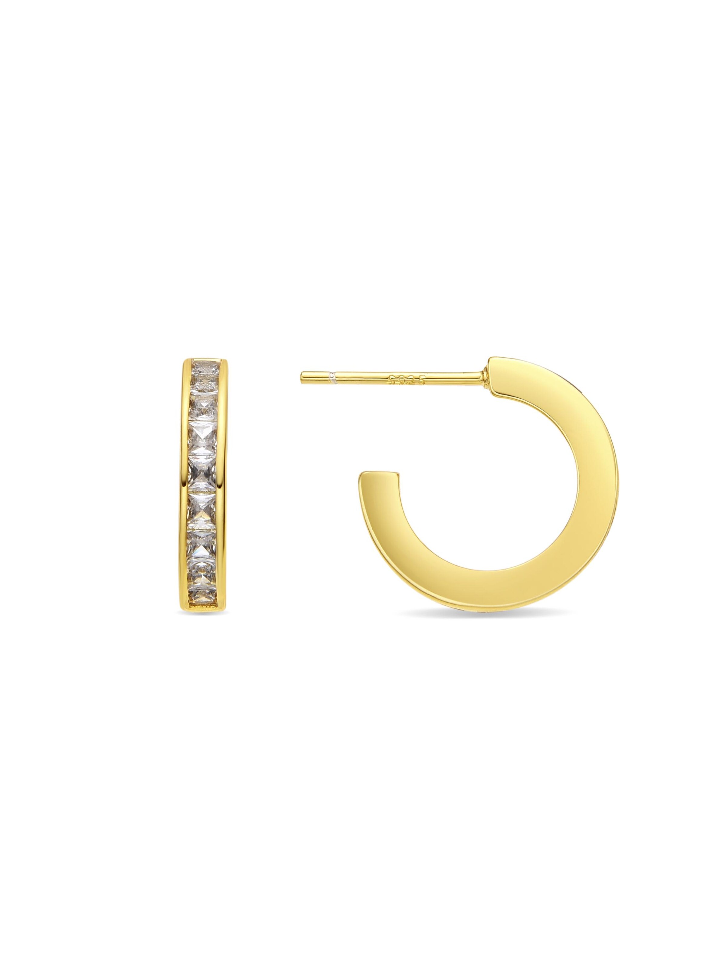 Luxenter Earrings 'Daver' in White