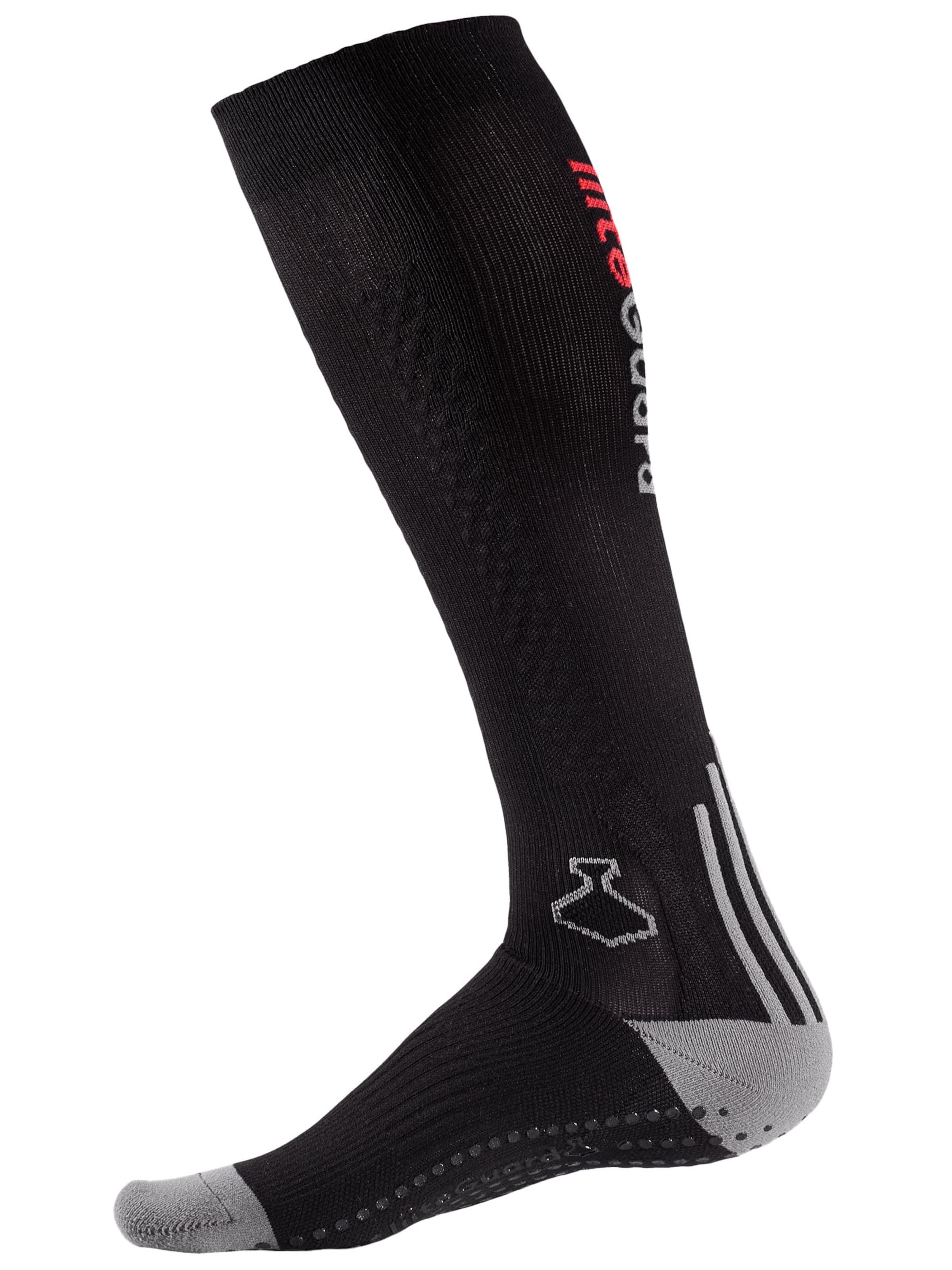 liiteGuard Socken 'SHIN-TECH RUNNING SOCK' in Schwarz: Vorderseite