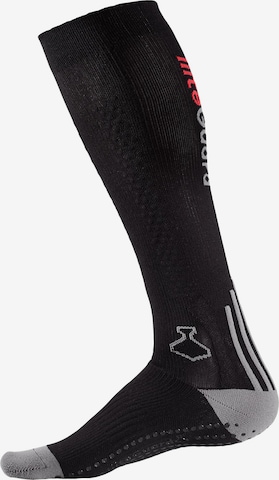 liiteGuard Athletic Socks 'SHIN-TECH RUNNING SOCK' in Black: front