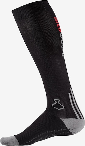 liiteGuard Socken 'SHIN-TECH RUNNING SOCK' in Schwarz: Vorderseite