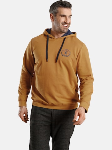 Charles Colby Sweatshirt ' Earl Todd ' in Geel: voorkant