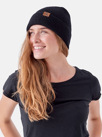 DANISH ENDURANCE Beanie 'Merino' in Schwarz: predná strana