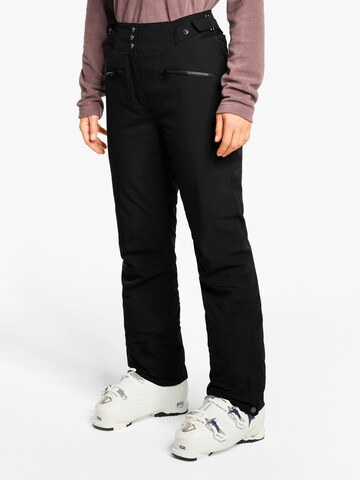 ZIENER Regular Workout Pants 'Tilla' in Black