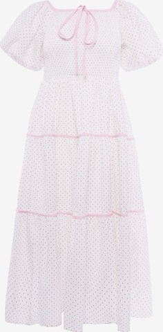 usha BLACK LABEL Jurk in Wit: voorkant