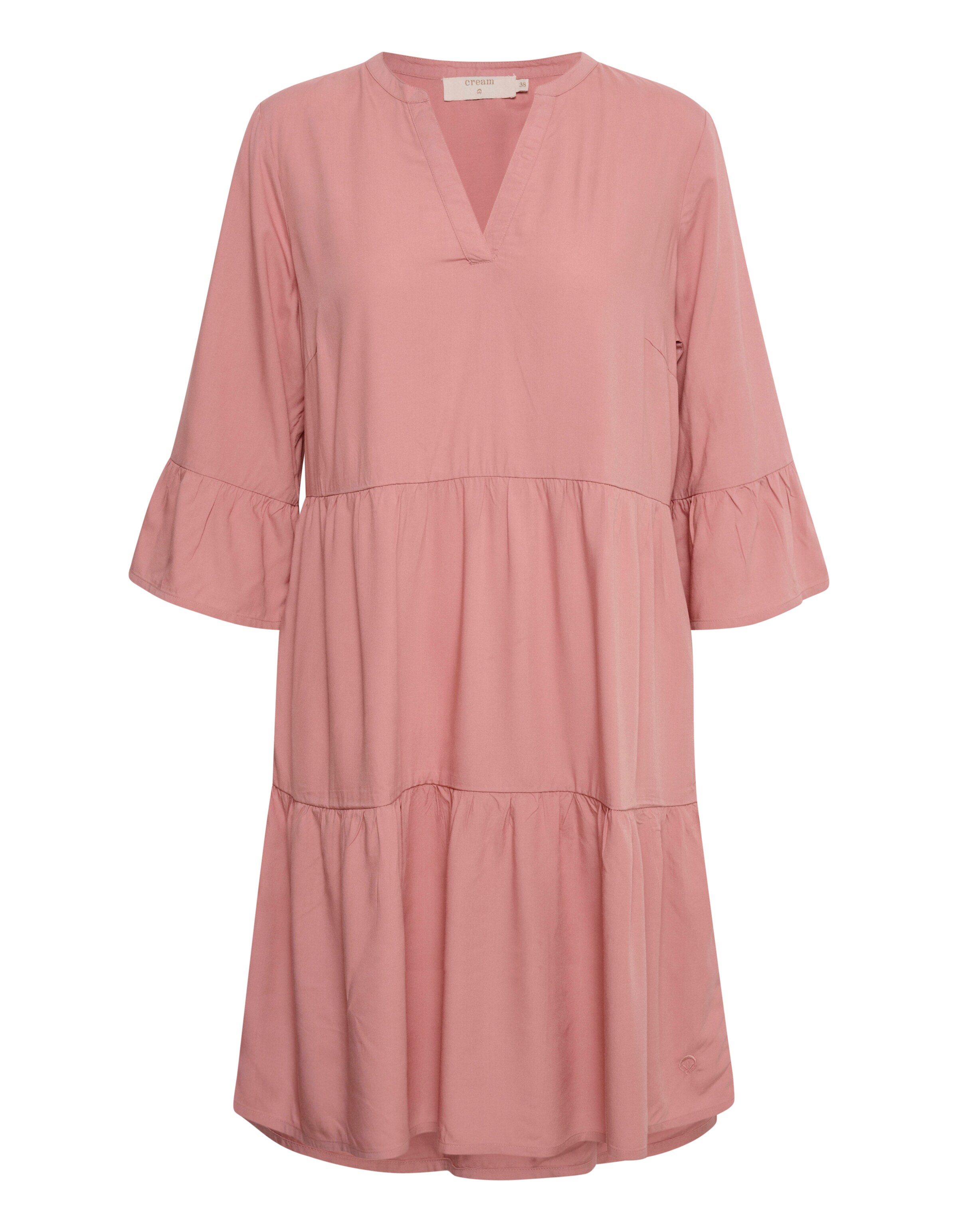 Cream Jurk 'Imla' in Roze: voorkant