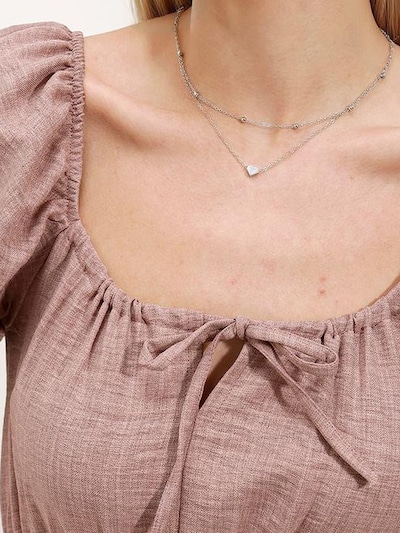 Abito Bigdart di colore rosa antico, Visualizzazione prodotti