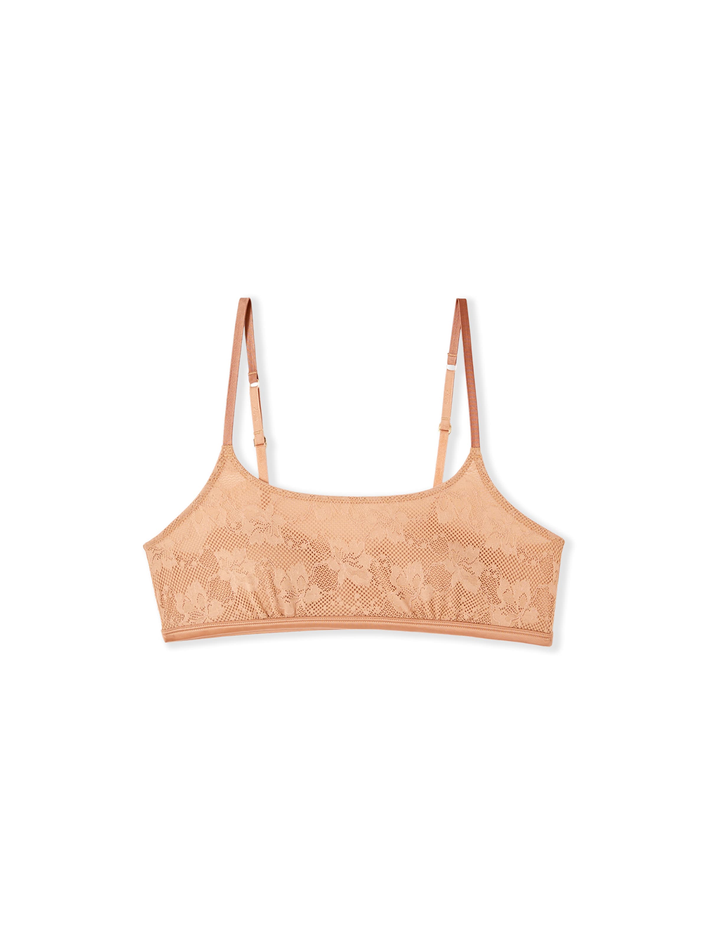 Soutien-gorge 'Pure Dentell' ETAM en beige : devant