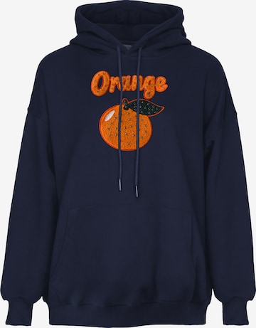 Sweat-shirt MYMO en bleu : devant