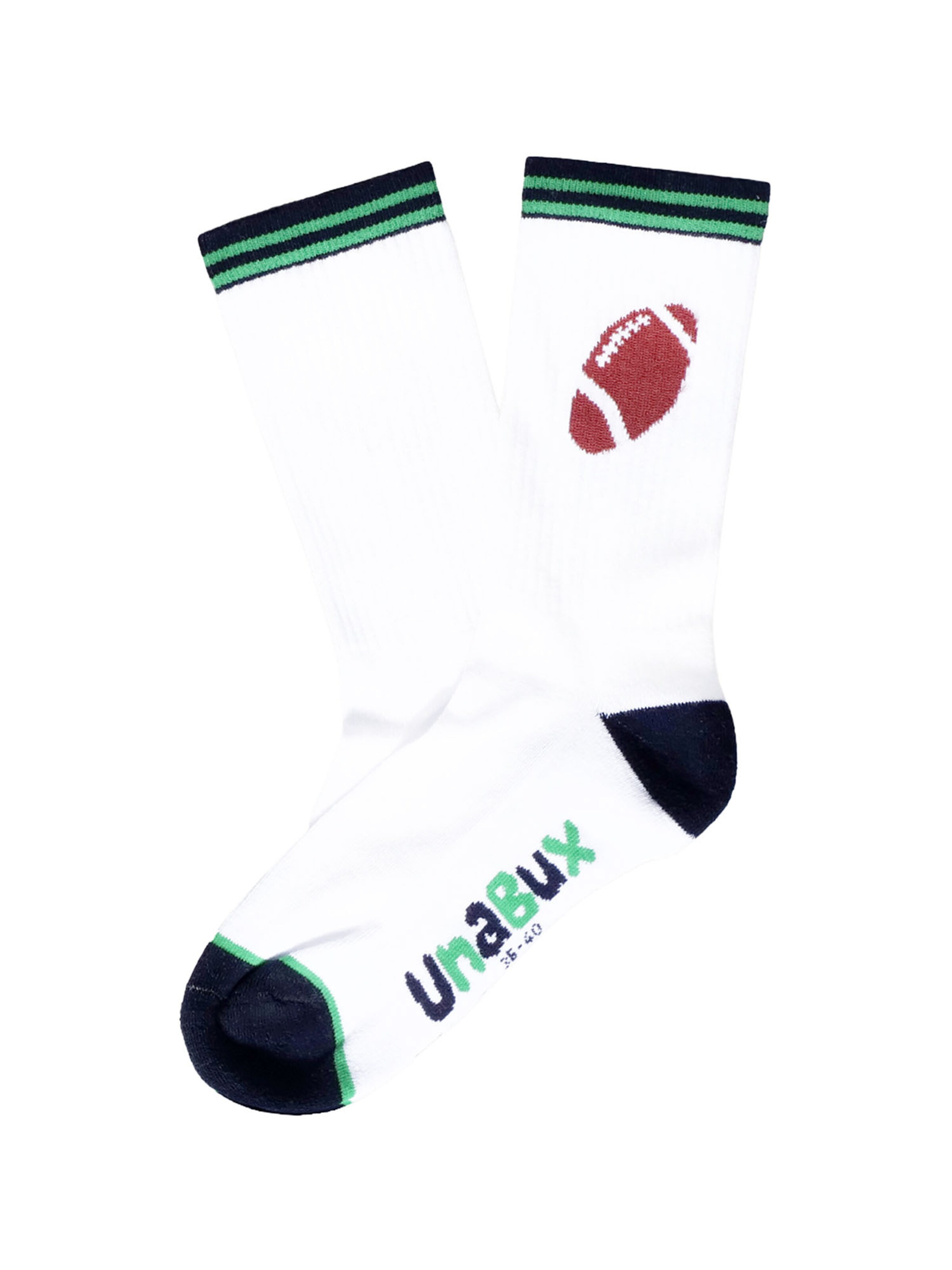 Chaussettes 'Touchdown' UNABUX en blanc