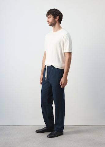 MANGO MAN Loosefit Bukser 'ONIX' i blå