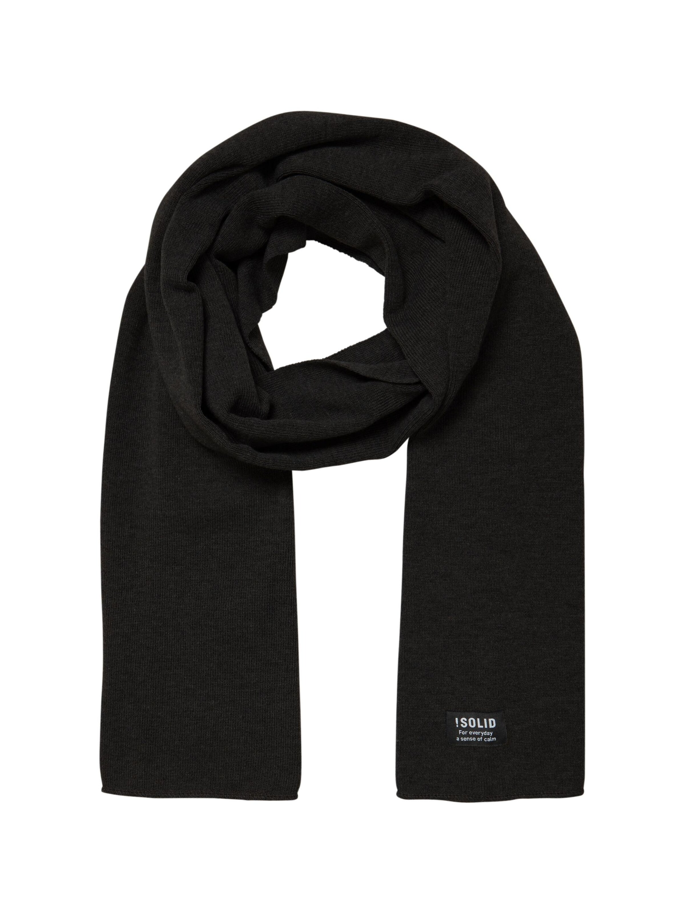 !Solid Scarf 'Irwon' in Black: front