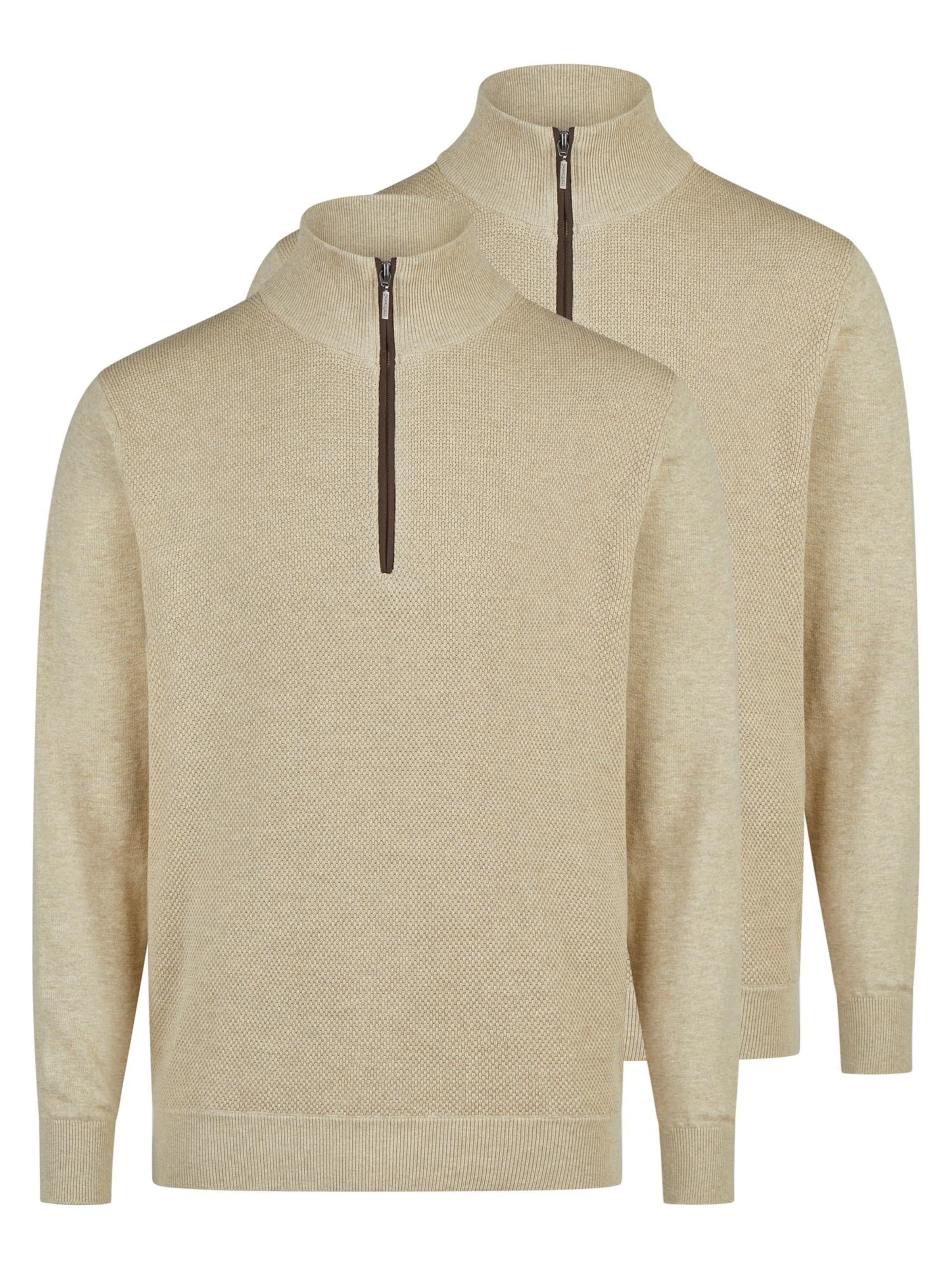 redmond Pullover 'Basic'‌‌‌‌‌‌‌ in Beige: Vorderseite