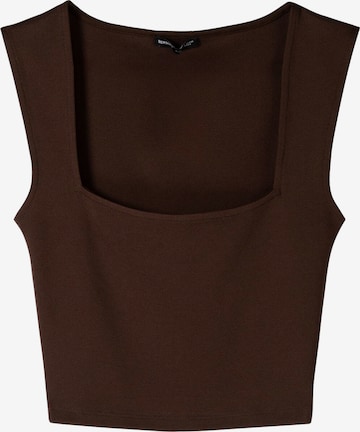 Bershka Toppi värissä ruskea: etupuoli