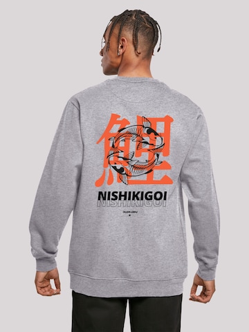 F4NT4STIC Sweatshirt in Grijs: voorkant