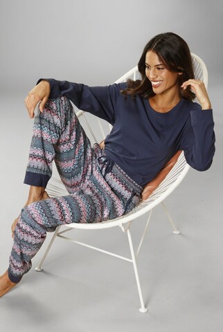 VIVANCE by LASCANA - Pijama en azul
