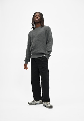 Cleptomanicx Feinstrickpullover in Grau