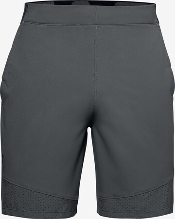 UNDER ARMOUR Regular Workout Pants 'Vanish' in Grey: front