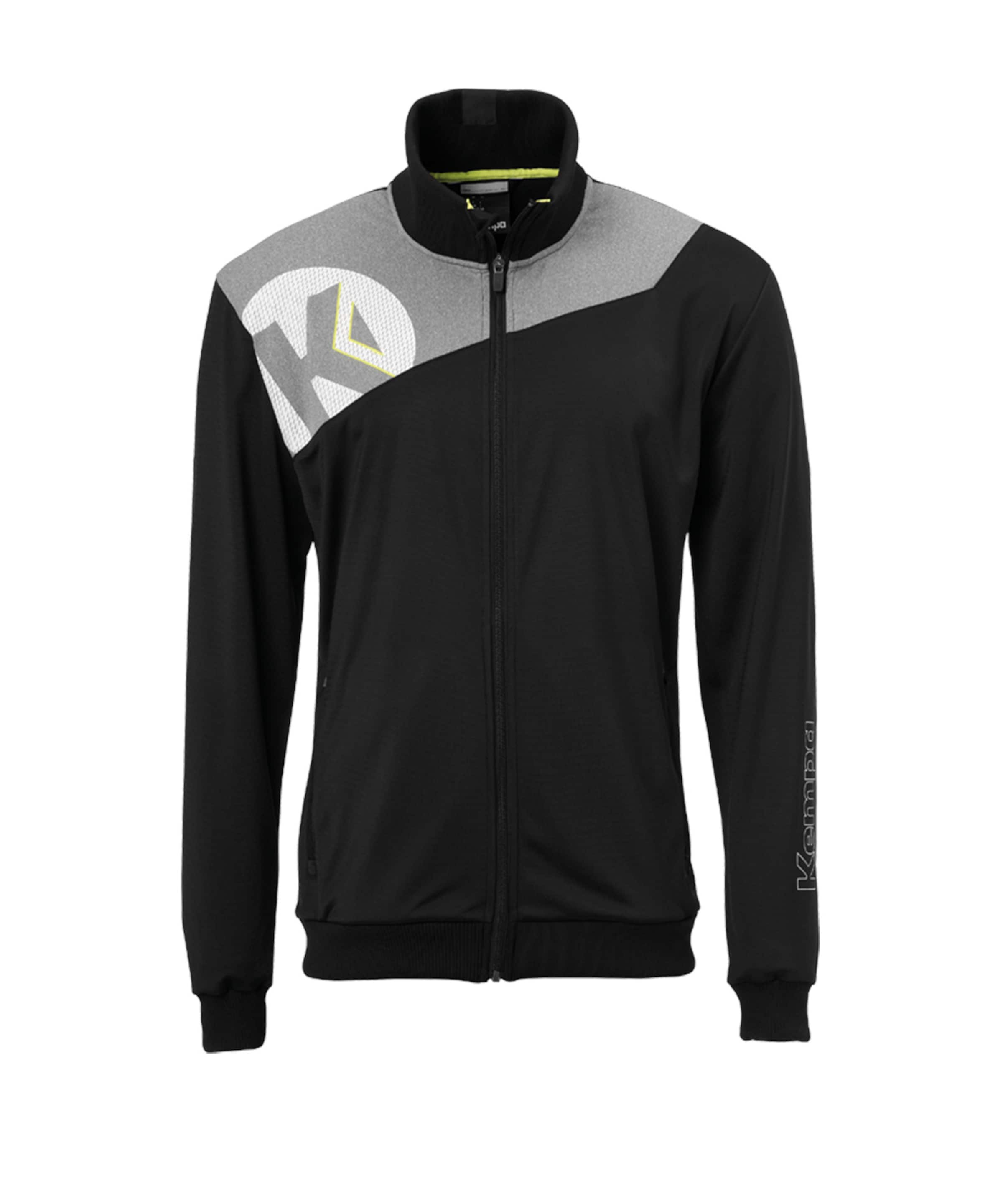 KEMPA Sportsweatjacke in Schwarz: Vorderseite