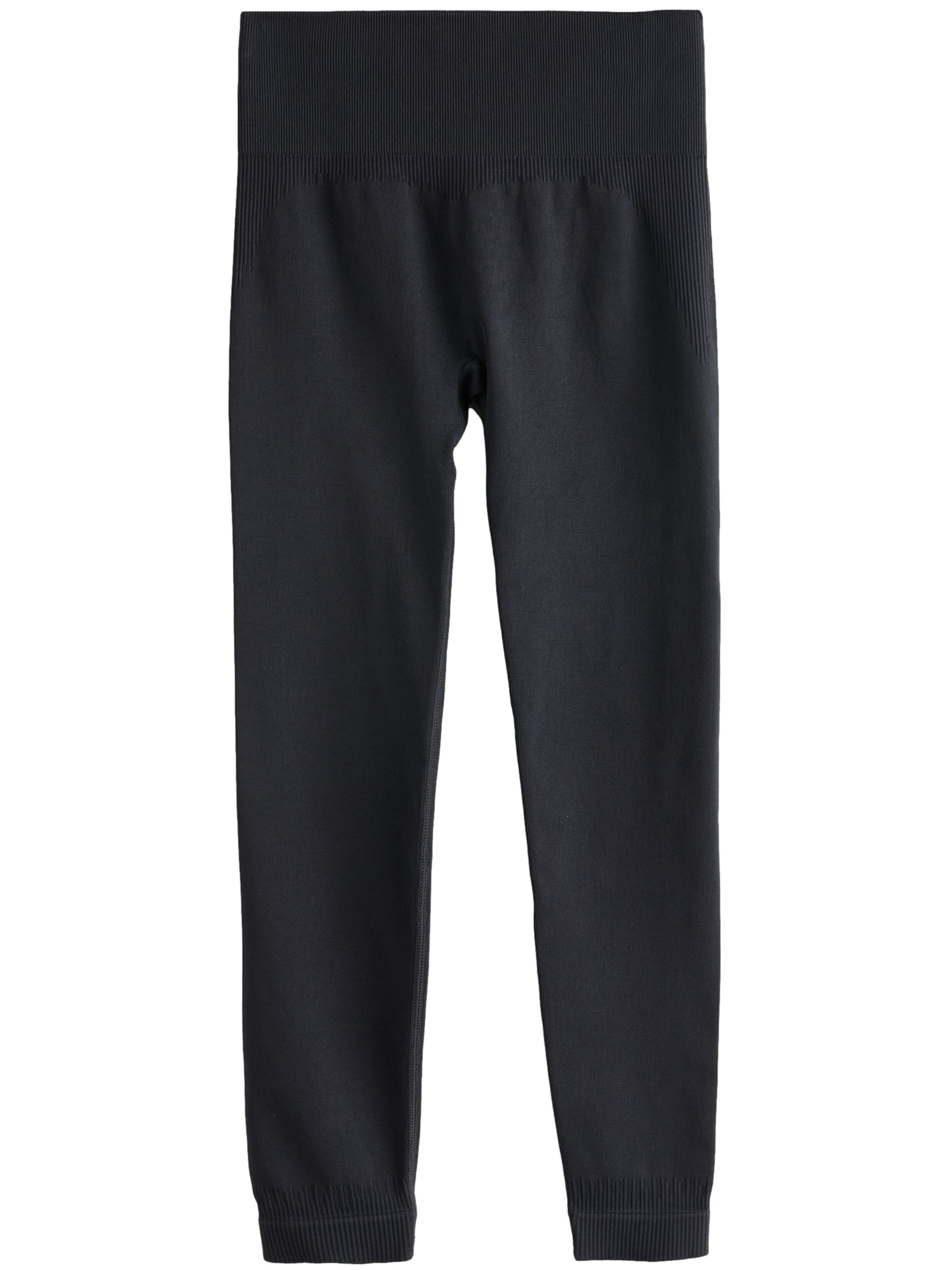 self. Skinny Leggings in Black: front