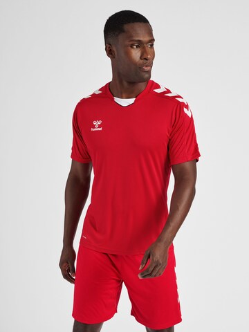 Hummel - Camiseta funcional en rojo: frente