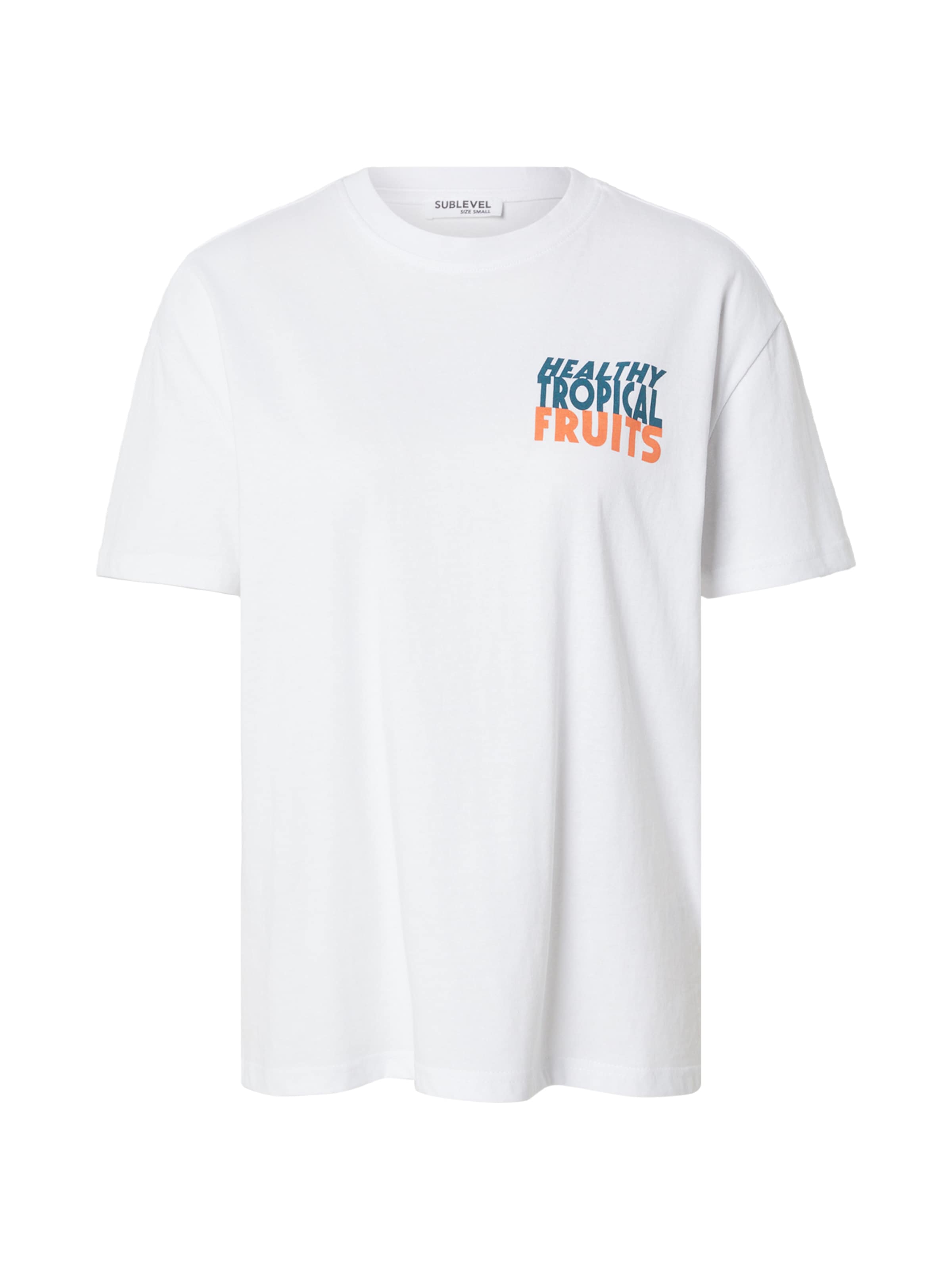 balts Sublevel T-Krekls: no priekšpuses