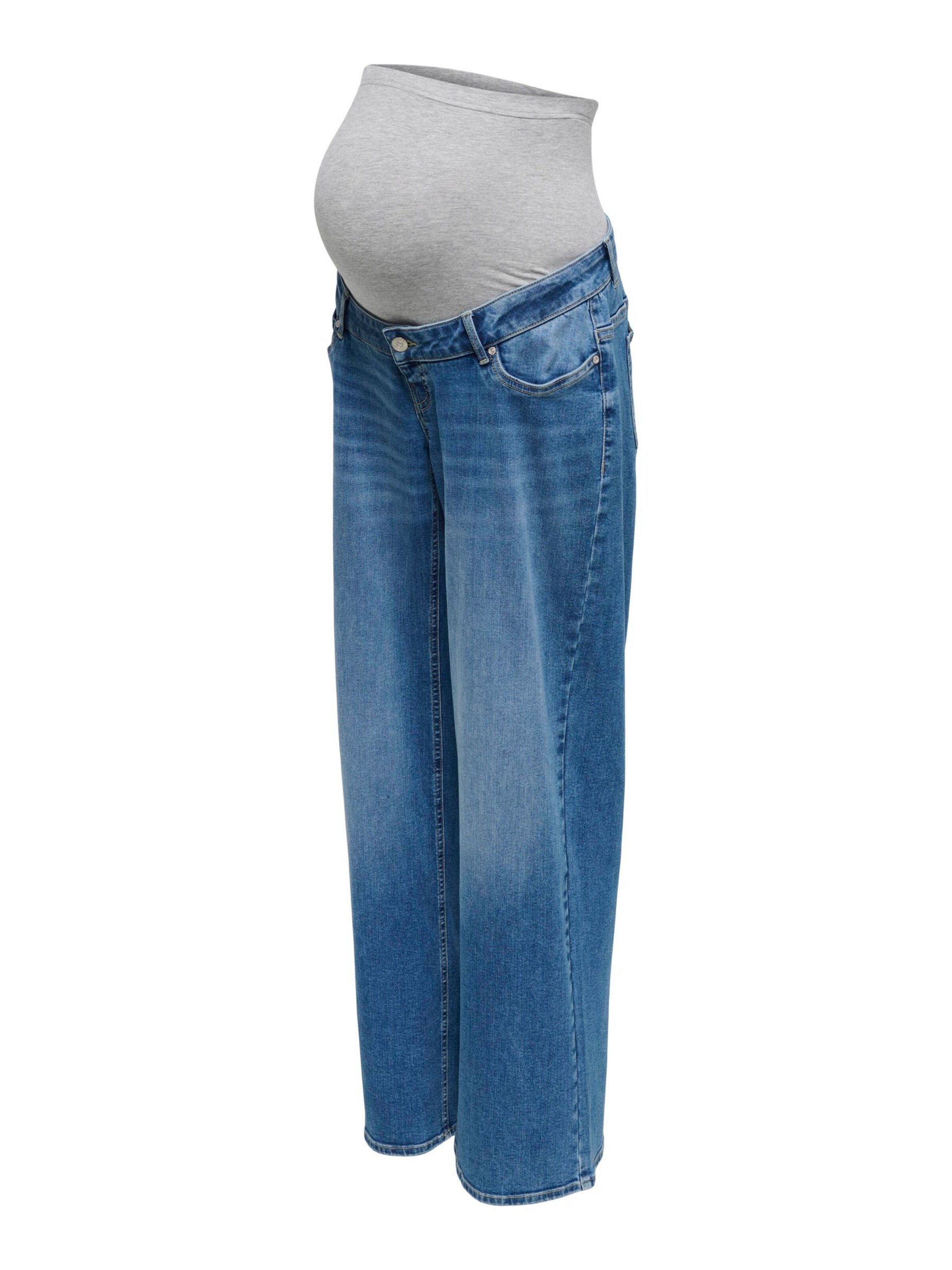 Only Maternity Regular Jeans in Blau