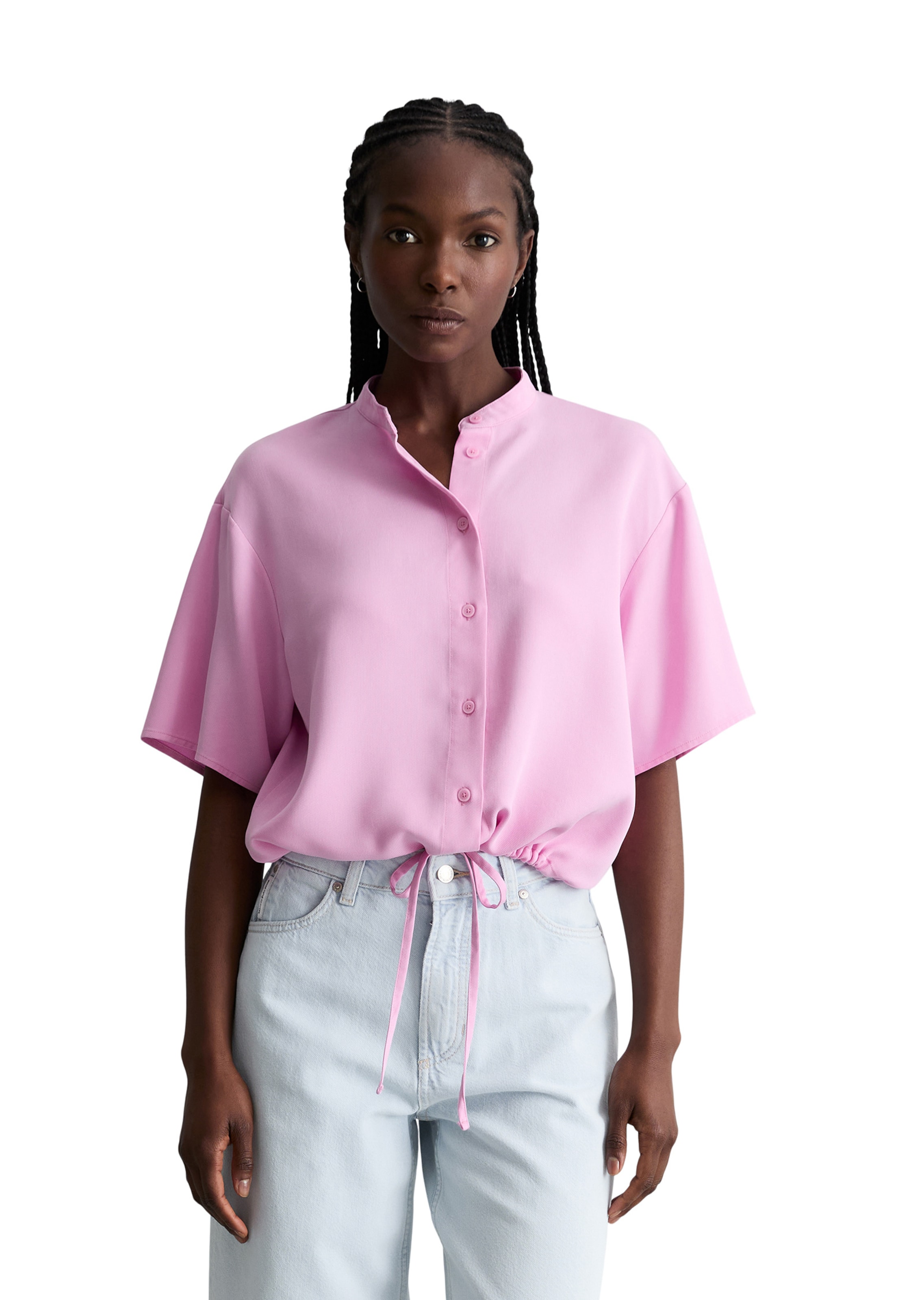 Marc O'Polo DENIM Bluse in Pink: Vorderseite