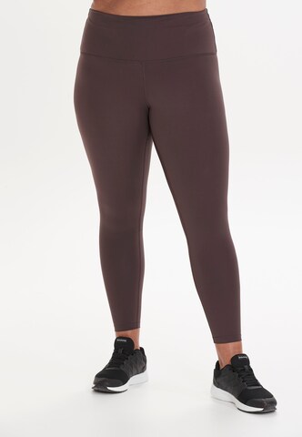 Q by Endurance Skinny Leggings in Red: front