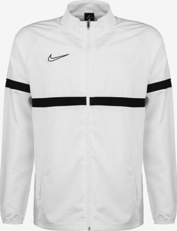 Veste de sport 'Academy 21' NIKE en blanc : devant