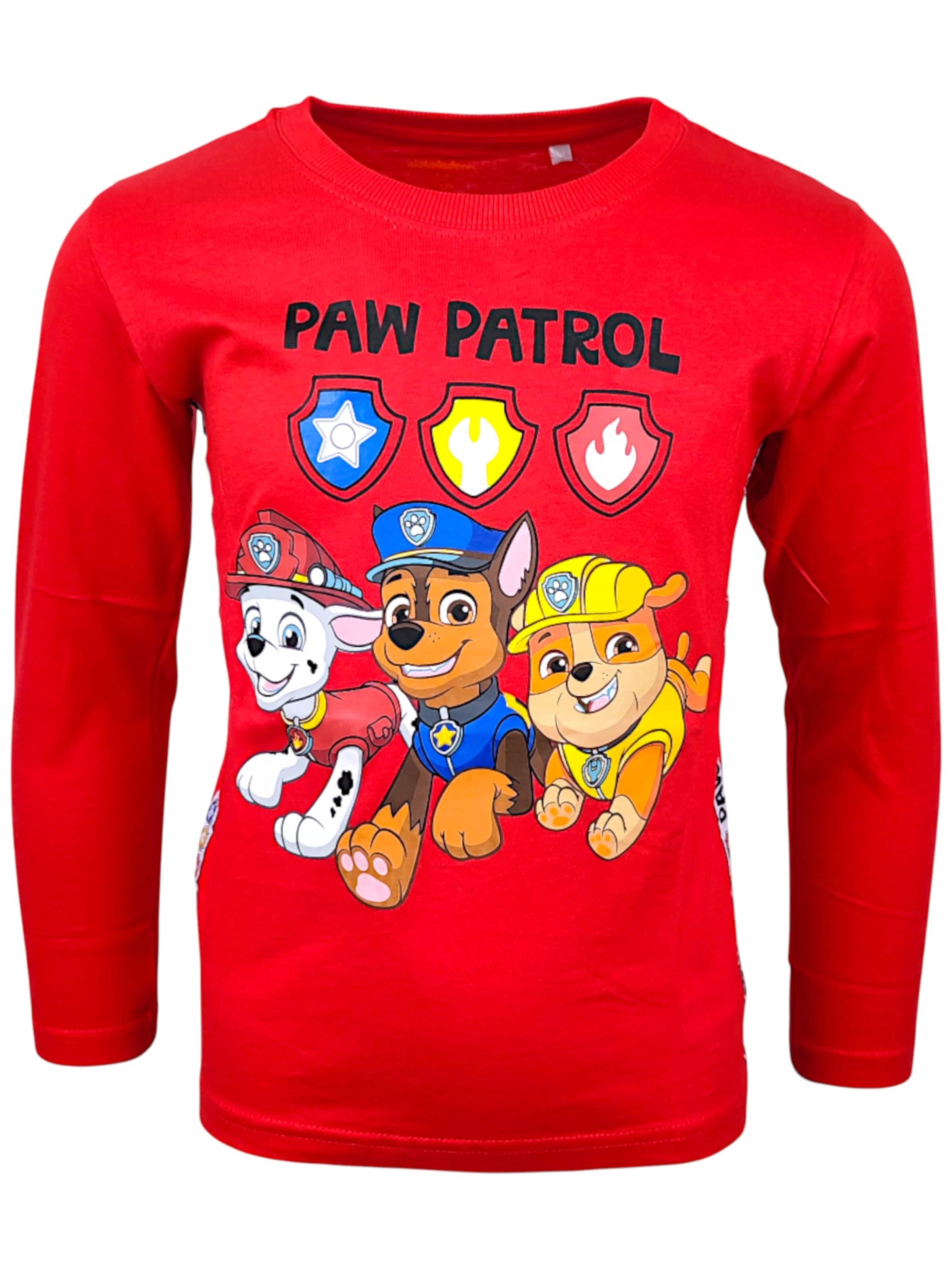 Paw Patrol Shirt 'PAW Patrol Langarmshirt'‌‌‌‌‌‌‌‌ in Rot: Vorderseite