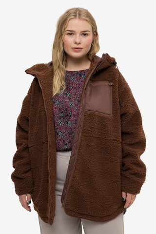 Studio Untold Fleece Jacket in Brown: front