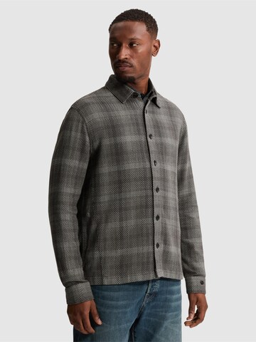 Regular fit Camicia 'Midweight shirt with textured check pattern' di CAST IRON in grigio