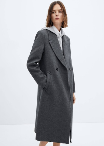 MANGO Between-Seasons Coat 'Eye' in Grey: front