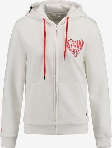 Key Largo - Sudadera con cremallera ' SWEET APPLE ' en beige: frente